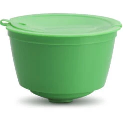 4PCS Capsules De Café Rechargeables Durables Filtre Circulant La Tasse De Filtre à Coquille De Capsule De Café, Tasse De Filtre à Coquille De Capsule De Café-vert