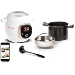 Multicuiseur Intelligent 6l 1600w Blanc/argent - Moulinex - CE86DA10 -Petit Électroménager 100112996 3