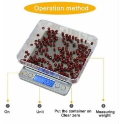 Balance De Précision 3000g / 0,1g, Balance De Cuisine / Balance De Poche / Balance De Bijoux, Balance électronique De Haute Précision, écran LCD Rétroéclairé, Tare Et Fonction PCS -Petit Électroménager 100266253 4