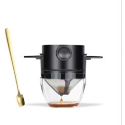 Filtre à Café En Acier Inoxydable Réutilisable Sans Papier Pour La Préparation Manuelle De Café Permanent Portable Haute Précision 304 Filtre à Thé En Acier Inoxydable