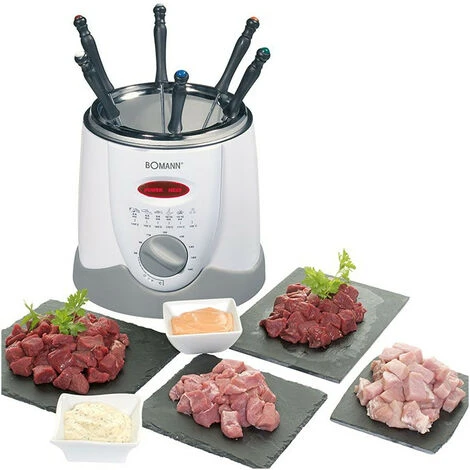 Friteuse Et Fondue Pour 6 Personnes 1L Bomann FFR 1290 CB Blanc 4 Friteuse Et Fondue Pour 6 Personnes 1L Bomann FFR 1290 CB Blanc – Image 2