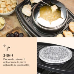 Entrecote Grill Raclette Fondue 1100W 8 Personnes -Petit Électroménager 12991965 3