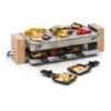 Prime-Rib Gril à Raclette 8 Pers. 1 500 W Plaque En Pierre Naturelle Acier Inoxydable Pieds En Bois -Petit Électroménager 12992315 1