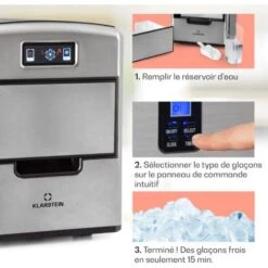 Metropolitan Machine à Glaçons 12 Kg/24 H écran Numérique - Argent -Petit Électroménager 13733059 4