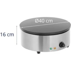 Crêpière Électrique Professionnelle Diamètre 40 Cm 3000W 230V Inox Fonte Téflon -Petit Électroménager 13814095 5