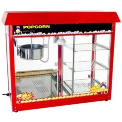 Machine À Popcorn Appareil Pop Corn Rouge Vitrine Présentation Chauffante 5kg/h -Petit Électroménager 14158564 3