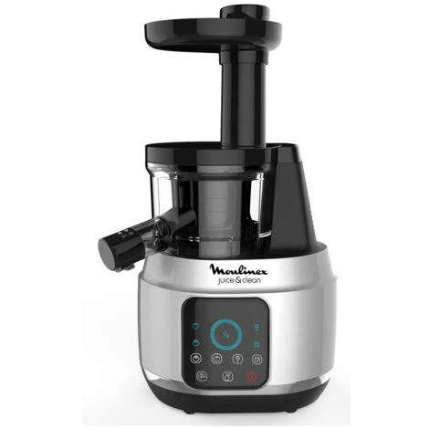 MOULINEX Extracteur De Jus 150W Aluminium / Noir 0,8l 4 Vitesses Pressage à Froid Rotation 80 Trs/min Multifonctions Glace Con 6 MOULINEX Extracteur De Jus 150W Aluminium / Noir 0,8l 4 Vitesses Pressage à Froid Rotation 80 Trs/min Multifonctions Glace Con – Image 4