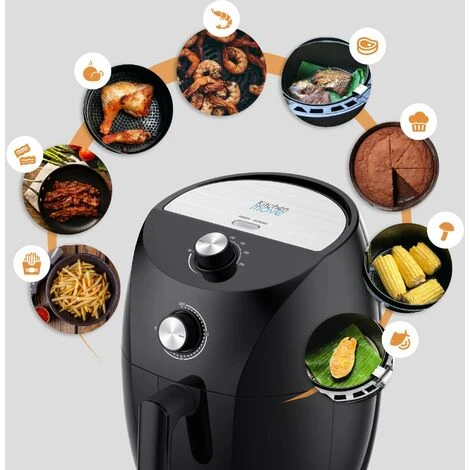 Friteuse électrique Sans Huile Friteuse à Air Chaud 3.5L TORNADO 1400W Cuisson Rapide En Une Touche Avec Timer Avec Conseil De Cuisson 6 Friteuse électrique Sans Huile Friteuse à Air Chaud 3.5L TORNADO 1400W Cuisson Rapide En Une Touche Avec Timer Avec Conseil De Cuisson – Image 4