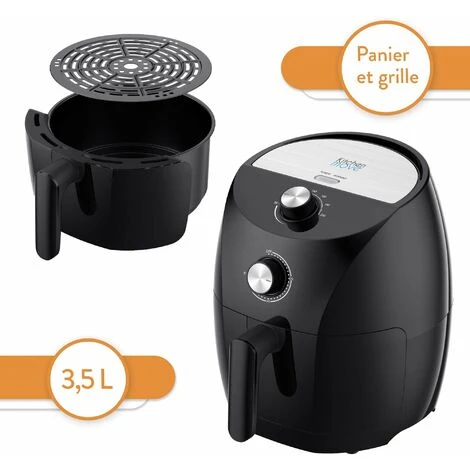 Friteuse électrique Sans Huile Friteuse à Air Chaud 3.5L TORNADO 1400W Cuisson Rapide En Une Touche Avec Timer Avec Conseil De Cuisson 7 Friteuse électrique Sans Huile Friteuse à Air Chaud 3.5L TORNADO 1400W Cuisson Rapide En Une Touche Avec Timer Avec Conseil De Cuisson – Image 5