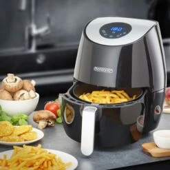 Friteuse Sans Huile 9en1 Friteuse électrique 3,6 L 1500W Noir Avec écran Tactile Livret De Recettes -Petit Électroménager 18476616 3