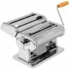 Machine à Pâtes En Acier Inoxydable Avec Manivelle Inox Spaghetti Lasagne Manuelle -Petit Électroménager 18477022 1