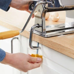 Machine à Pâtes En Acier Inoxydable Avec Manivelle Inox Spaghetti Lasagne Manuelle -Petit Électroménager 18477022 4