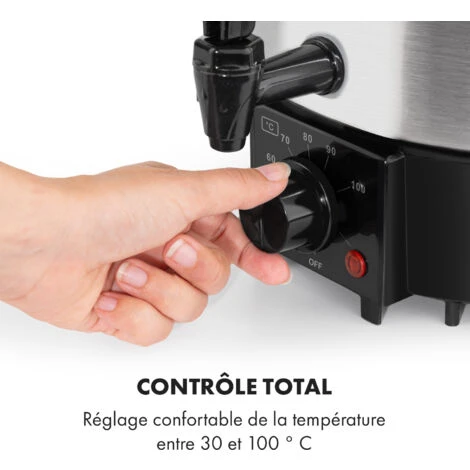 Biggie Eco Stérilisateur Automatique & Distributeur De Boissons Chaudes 1000 W 30-100 °C Robinet 9 L 5 Biggie Eco Stérilisateur Automatique & Distributeur De Boissons Chaudes 1000 W 30-100 °C Robinet 9 L – Image 3