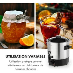 Biggie Eco Stérilisateur Automatique & Distributeur De Boissons Chaudes 1000 W 30-100 °C Robinet 9 L 11 Biggie Eco Stérilisateur Automatique & Distributeur De Boissons Chaudes 1000 W 30-100 °C Robinet 9 L -Petit Électroménager 19230906 5