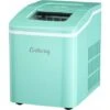 COSTWAY Machine à Glaçons De Comptoir 12KG /24H Portable 9 Glaçons Par 8 Min Avec Réservoir 1,6L (Vert) -Petit Électroménager 23501491 1
