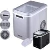 AREBOS Machine à Glaçons Cuillère à Glaçons Et Panier 2,2L Icemaker Machine à Glace 12KG En 24h 2 AREBOS Machine à Glaçons Cuillère à Glaçons Et Panier 2,2L Icemaker Machine à Glace 12KG En 24h -Petit Électroménager 26925263 1