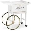 Chariot Pour Machine À Pop Corn Professionnelle Chariot Popcorn Acier Blanc & Or -Petit Électroménager 28259106 1