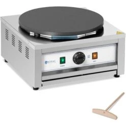 Crêpière Électrique Professionnelle 40cm Machine à Crêpes Anti Adhésive 230V 3kw