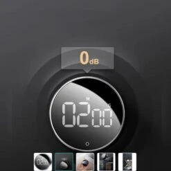 Minuteur De Cuisine, Kitchen Timer Chronomètre Et Compte à Rebours Timer Pour Cuisine Cuisson Classe Formation, Minuterie Aimanté Numérique Affichage LCD, Outil De Gestion Du Temps -Petit Électroménager 32822057 2