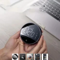 Minuteur De Cuisine, Kitchen Timer Chronomètre Et Compte à Rebours Timer Pour Cuisine Cuisson Classe Formation, Minuterie Aimanté Numérique Affichage LCD, Outil De Gestion Du Temps -Petit Électroménager 32822057 3