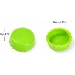 Lot De 6 Bouchons Couronne En Silicone LITZEE, Bouchon De Bouteille, Bouchon En Silicone Respectueux De L'environnement, Bouchon De Bière Réutilisable Couleur Aléatoire -Petit Électroménager 33912938 2