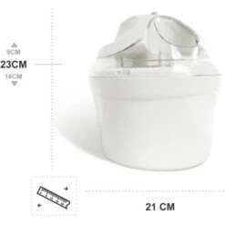 Sorbetière, Machine à Glace Sorbet, Blanc, Puissance électrique: 12 W 10 Sorbetière, Machine à Glace Sorbet, Blanc, Puissance électrique: 12 W -Petit Électroménager 35074882 4