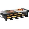 Set à Raclette 3 En 1, Grillade En Pierre Naturelle, Noir, Dimensions: 52 X 20,5 X 12,8 Cm -Petit Électroménager 35074899 1