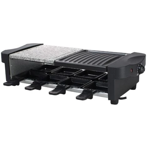 Set à Raclette 3 En 1, Grillade En Pierre Naturelle, Noir, Dimensions: 52 X 20,5 X 12,8 Cm 5 Set à Raclette 3 En 1, Grillade En Pierre Naturelle, Noir, Dimensions: 52 X 20,5 X 12,8 Cm – Image 3