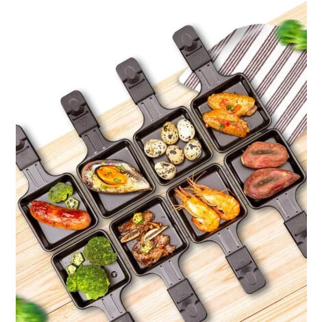 Set à Raclette 3 En 1, Grillade En Pierre Naturelle, Noir, Dimensions: 52 X 20,5 X 12,8 Cm 7 Set à Raclette 3 En 1, Grillade En Pierre Naturelle, Noir, Dimensions: 52 X 20,5 X 12,8 Cm – Image 5