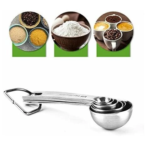 Lot De 6 Set De Cuillères à Mesurer Acier Inoxydable Cuillère De Mesure Set Assaisonnement Cuillère Patisserie Pour Cuire Et Cuisson SP601 GrooFoo 7 Lot De 6 Set De Cuillères à Mesurer Acier Inoxydable Cuillère De Mesure Set Assaisonnement Cuillère Patisserie Pour Cuire Et Cuisson SP601 GrooFoo – Image 5