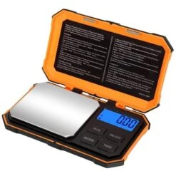 Balance De Précision, 200g/0.01g, 50g De Poids D'étalonnage, Balance De Precision 0.01g, Balance De Poche Avec Écran LCD, Avec Fonction De Tare, Acier Inoxydable (Batterie Incluse) -Petit Électroménager 38690255 4