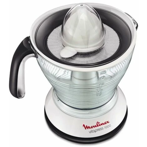 Moulinex PC302B10 Presse-Agrume Blanc/Noir/Gris Foncé 22,7 X 18 X 21,8 Cm 1L 4 Moulinex PC302B10 Presse-Agrume Blanc/Noir/Gris Foncé 22,7 X 18 X 21,8 Cm 1L – Image 2