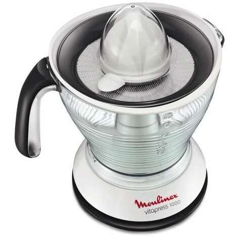 Moulinex PC302B10 Presse-Agrume Blanc/Noir/Gris Foncé 22,7 X 18 X 21,8 Cm 1L 6 Moulinex PC302B10 Presse-Agrume Blanc/Noir/Gris Foncé 22,7 X 18 X 21,8 Cm 1L – Image 4