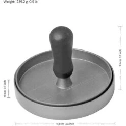 Presse-hamburger En Acier Inoxydable De Qualité Alimentaire Avec Poignée En ABS, Presse-hamburger Antiadhésif, 11,5 Cm, -Petit Électroménager 39710230 3