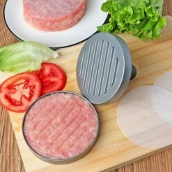 Presse-hamburger En Acier Inoxydable De Qualité Alimentaire Avec Poignée En ABS, Presse-hamburger Antiadhésif, 11,5 Cm, -Petit Électroménager 39710230 5