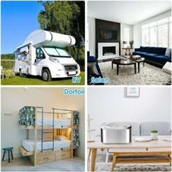 GOPLUS Sorbetiere Turbine A Glace 1 L Avec Compresseur Auto-Refroidissant 100 W, Machine A Glace/Creme Glacee Electrique Pour Yaourt Glace, Sorbet Et Creme Glacee,40 Minutes/Cycle (Argent) -Petit Électroménager 40243238 5