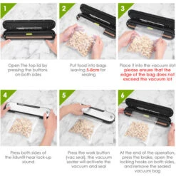 KotiCidsin Machine Sous Vide, Inclus Coupe-sac Caché Et 10 Sac à Vide Alimentaire -Petit Électroménager 42164311 3