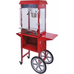 KuKoo – Machine à Popcorn Professionnelle D’une Capacité De 226g Et Chariot