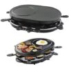 MaxxHome Appareil à Raclette - Ensemble De Gourmet - Raclette - Grill - 8 Personnes -Petit Électroménager 54010071 1