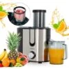 AREBOS Centrifugeuse Fruits Et Légumes En Acier Inoxydable Grande Ouverture De Remplissage De 85 Mm 800 W Sans BPA -Petit Électroménager 54427234 1