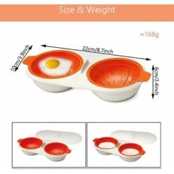 Eierkocher Mini-Ei Zum Kochen In Der Mikrowelle Schalenloser Eierkocher Gekochtes Ei Wilderer Spiegeleier Gesundes Kochen Von Eiern Geeignet Für Ofen Und Mikrowelle Bequem Und Schnell, Betterlife -Petit Électroménager 54944447 3