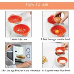 Eierkocher Mini-Ei Zum Kochen In Der Mikrowelle Schalenloser Eierkocher Gekochtes Ei Wilderer Spiegeleier Gesundes Kochen Von Eiern Geeignet Für Ofen Und Mikrowelle Bequem Und Schnell, Betterlife -Petit Électroménager 54944447 5