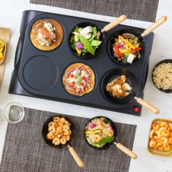 Ensemble De Wok Et Crêpière 6 Personnes AWS600 1000 W Noir Bestron -Petit Électroménager 55804057 4