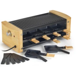 Appareil à Raclette 8 Personnes 1200w + Grill - Kitchen Chef - Kcwood.8rp -Petit Électroménager 57556986 3