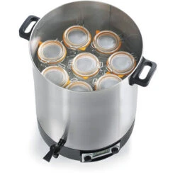 Stérilisateur De Bocaux électrique Cuve Inox Avec Ecran Lcd, Robinet Et Minuteur 45l 2500w - Robby - Steri Pro Inox 45l Lcd -Petit Électroménager 57557051 2