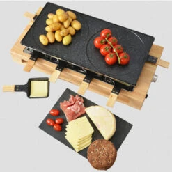 Appareil à Raclette 8 Personnes 1500w + Gril - Kitchen Chef - Kcwood8maxi -Petit Électroménager 57580539 3