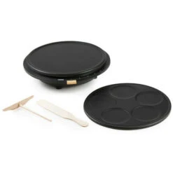 Crépière 2 Plaques 37.5cm + 5mini 1500w Noir - Domo - Do9227p