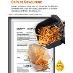 ULTENIC K10 - Friteuse à Air Sans Huile - 5L - 1500W - 11 Programmes - Minuterie Thermostat - Écran Tactile - Livre De Recettes Inclus 11 ULTENIC K10 - Friteuse à Air Sans Huile - 5L - 1500W - 11 Programmes - Minuterie Thermostat - Écran Tactile - Livre De Recettes Inclus -Petit Électroménager 58038198 5