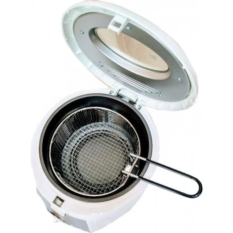 MPM MFR-07 Friteuse électrique Compacte Bol Lavable Antiadhésif De 1,5 Litre 1100W Blanc/Gris 6 MPM MFR-07 Friteuse électrique Compacte Bol Lavable Antiadhésif De 1,5 Litre 1100W Blanc/Gris – Image 4