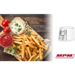 MPM MFR-07 Friteuse électrique Compacte Bol Lavable Antiadhésif De 1,5 Litre 1100W Blanc/Gris 11 MPM MFR-07 Friteuse électrique Compacte Bol Lavable Antiadhésif De 1,5 Litre 1100W Blanc/Gris -Petit Électroménager 58536171 5